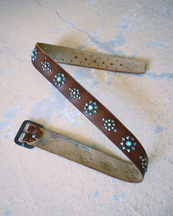 Vintage Belt SV-181. Rich Brown Leather, Size 34 Only.
