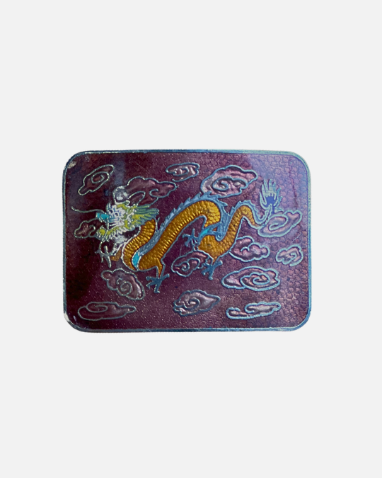 Vintage Belt Buckle with Dragon Design - AV-17