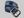 Vintage Belt 23: Blue belt with tooled edges. Size 35 only.